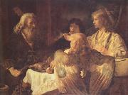 Jan victors Abraham and the three Angels (mk33) Spain oil painting artist